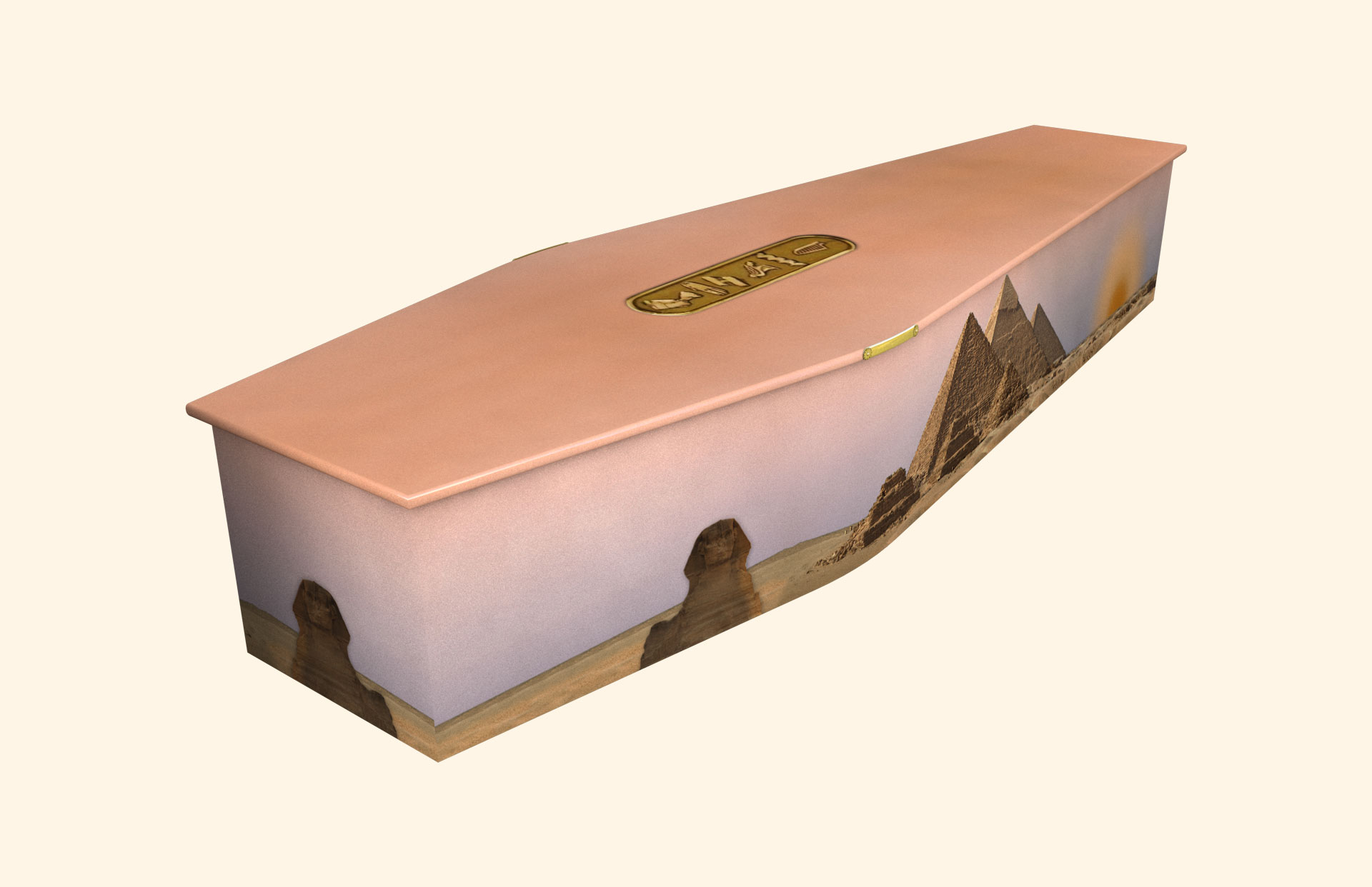 Egypt design on a traditional coffin